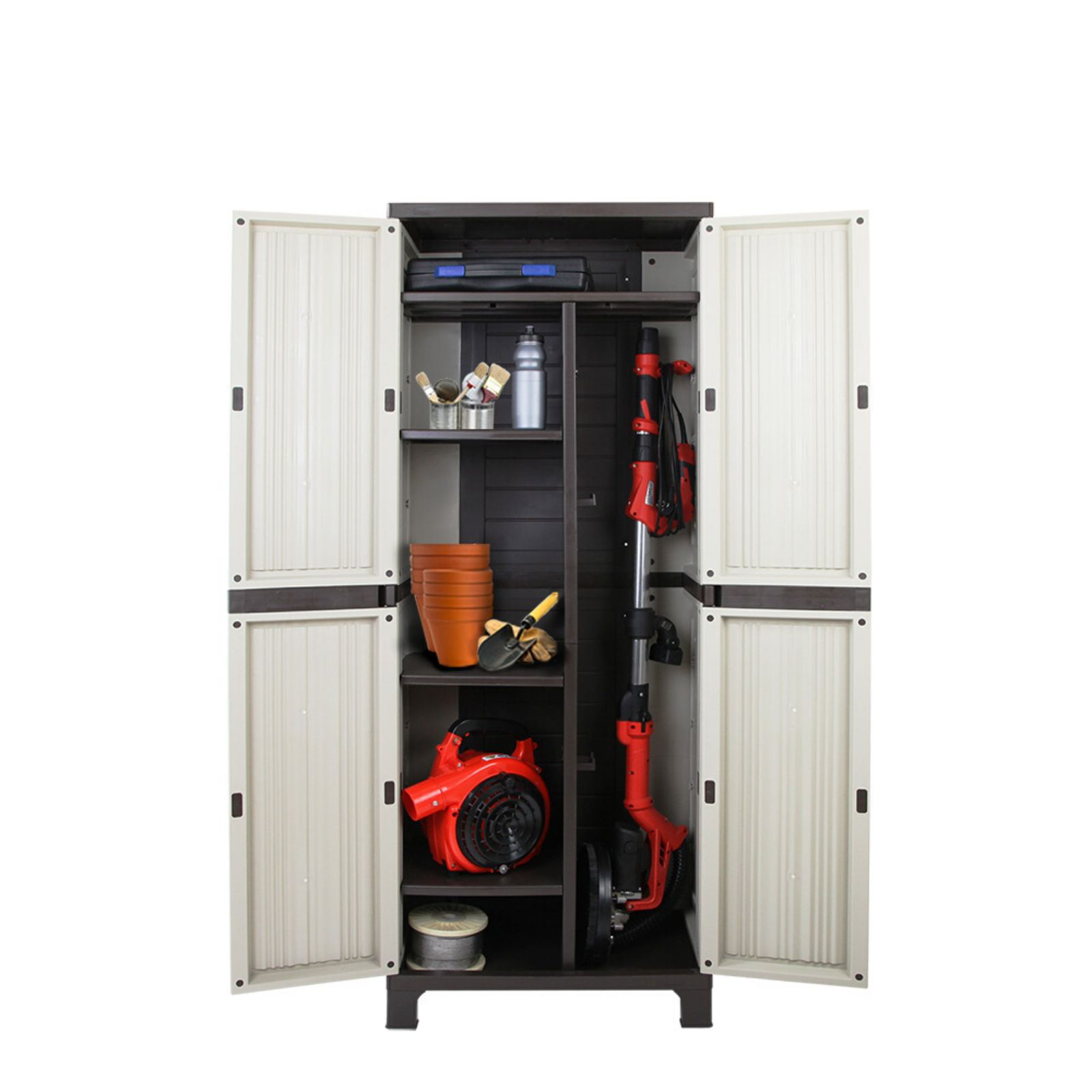 Giantz Outdoor Adjustable Storage Cupboard With Removable
